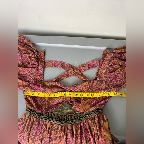 NWT $288 Free People Folklore Maxi Dress Size Medium Bohemian Whimsical Cottage - Picture 14 of 16